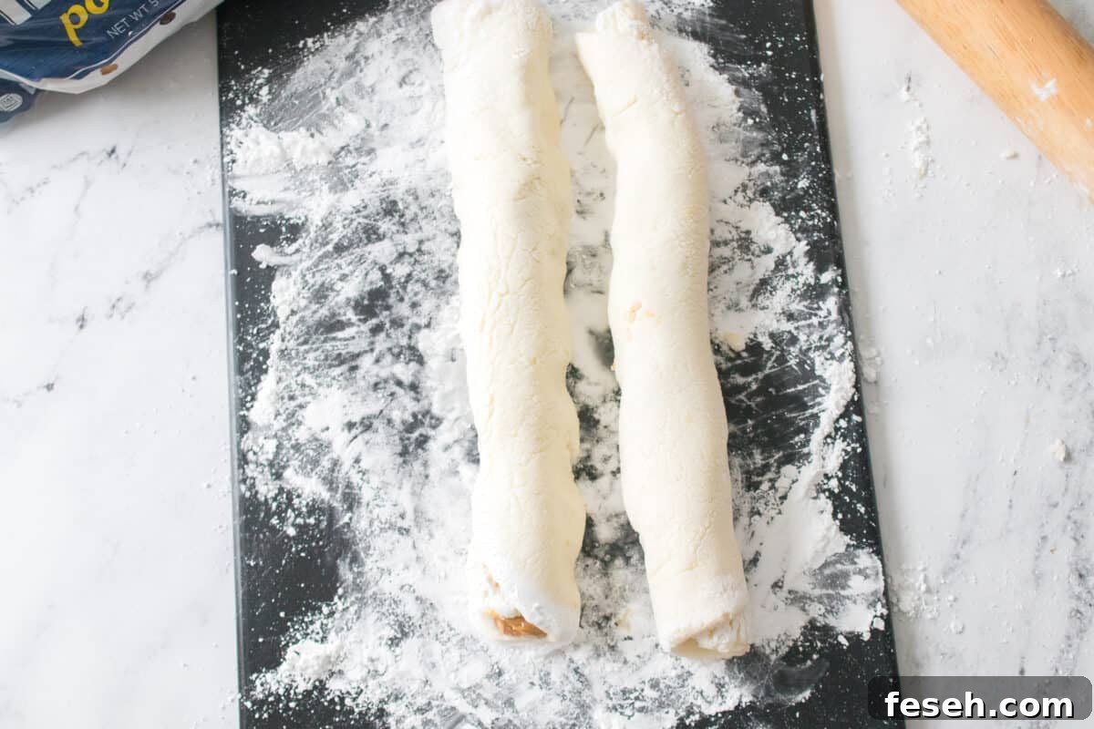 two rolls of potato candy 