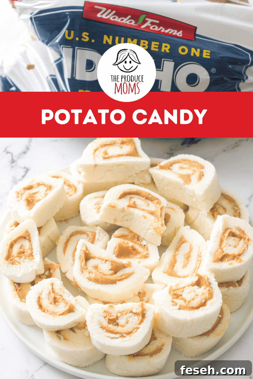 Pinterest Pin Potato Candy