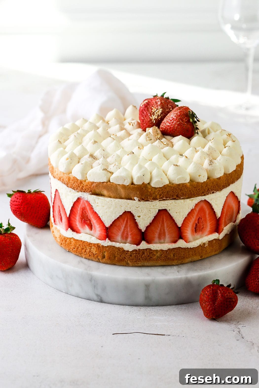 french fraisier cake