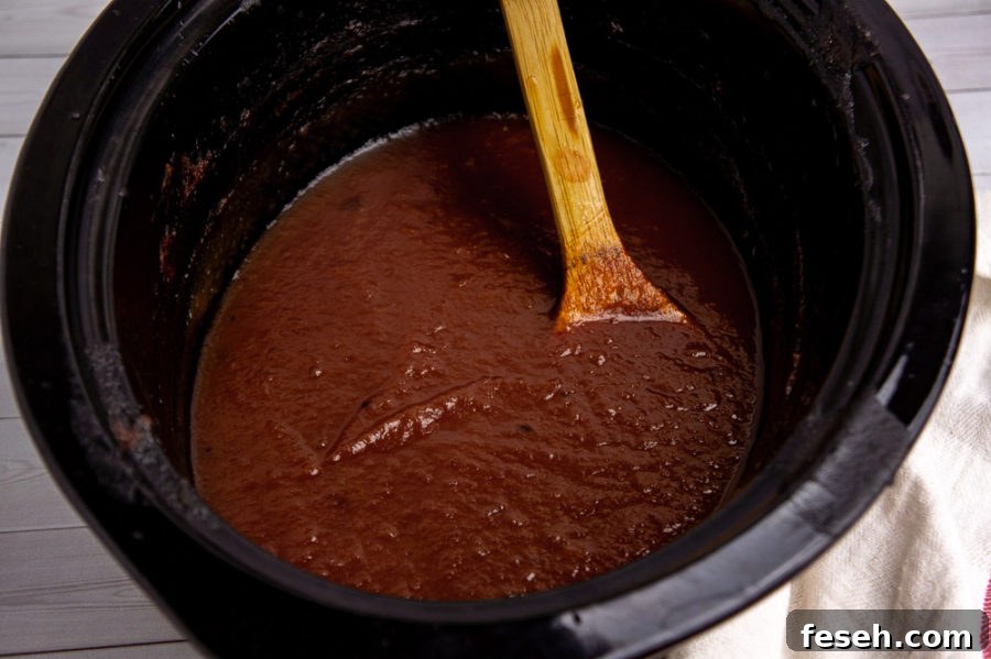 a big pot of apple butter