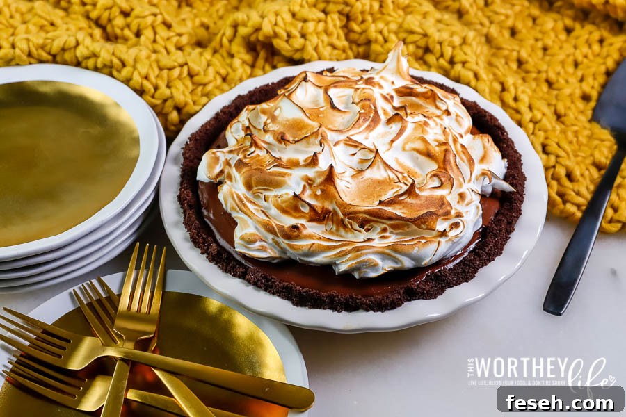 No bake chocolate pie