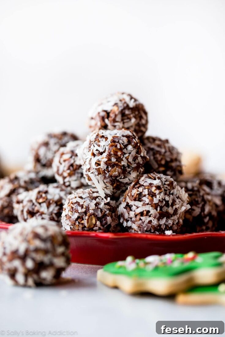 Image for No-Bake Chocolate Coconut Snowballs
