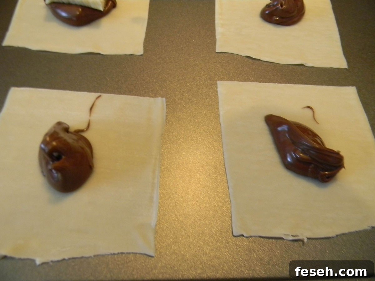 Nutella Banana Wonton Step 2