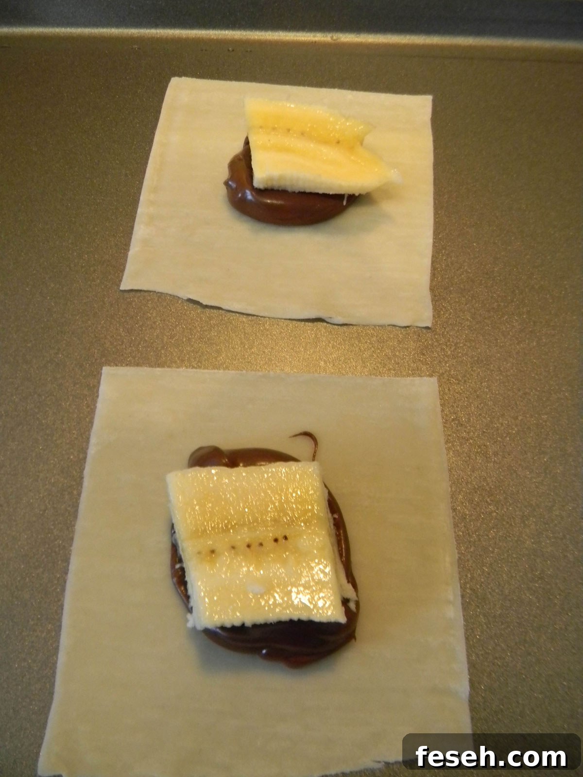 Nutella Banana Wonton Step 3