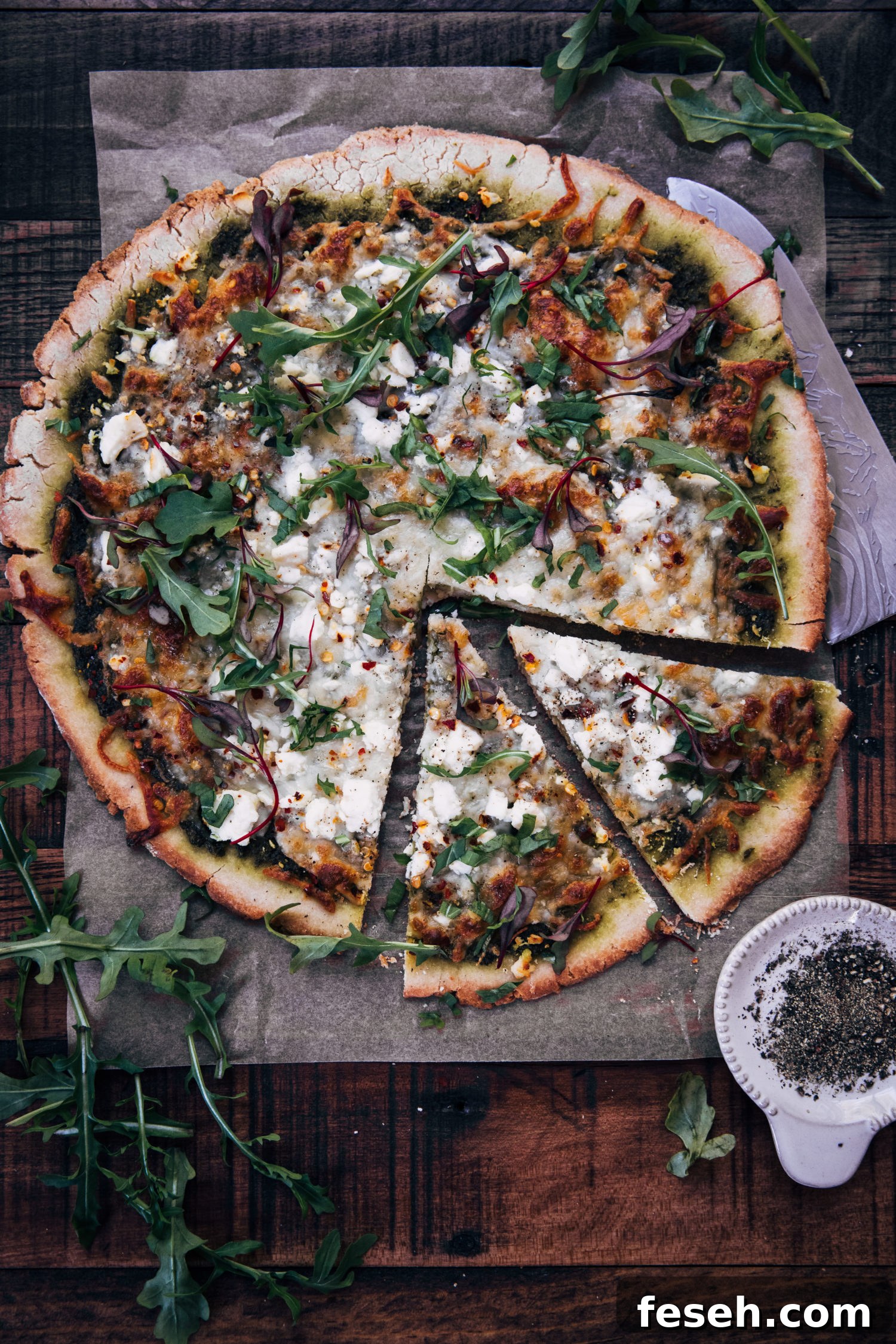 Gluten-Free Pizza Crust | Well and Full | #vegetarian #glutenfree #recipe