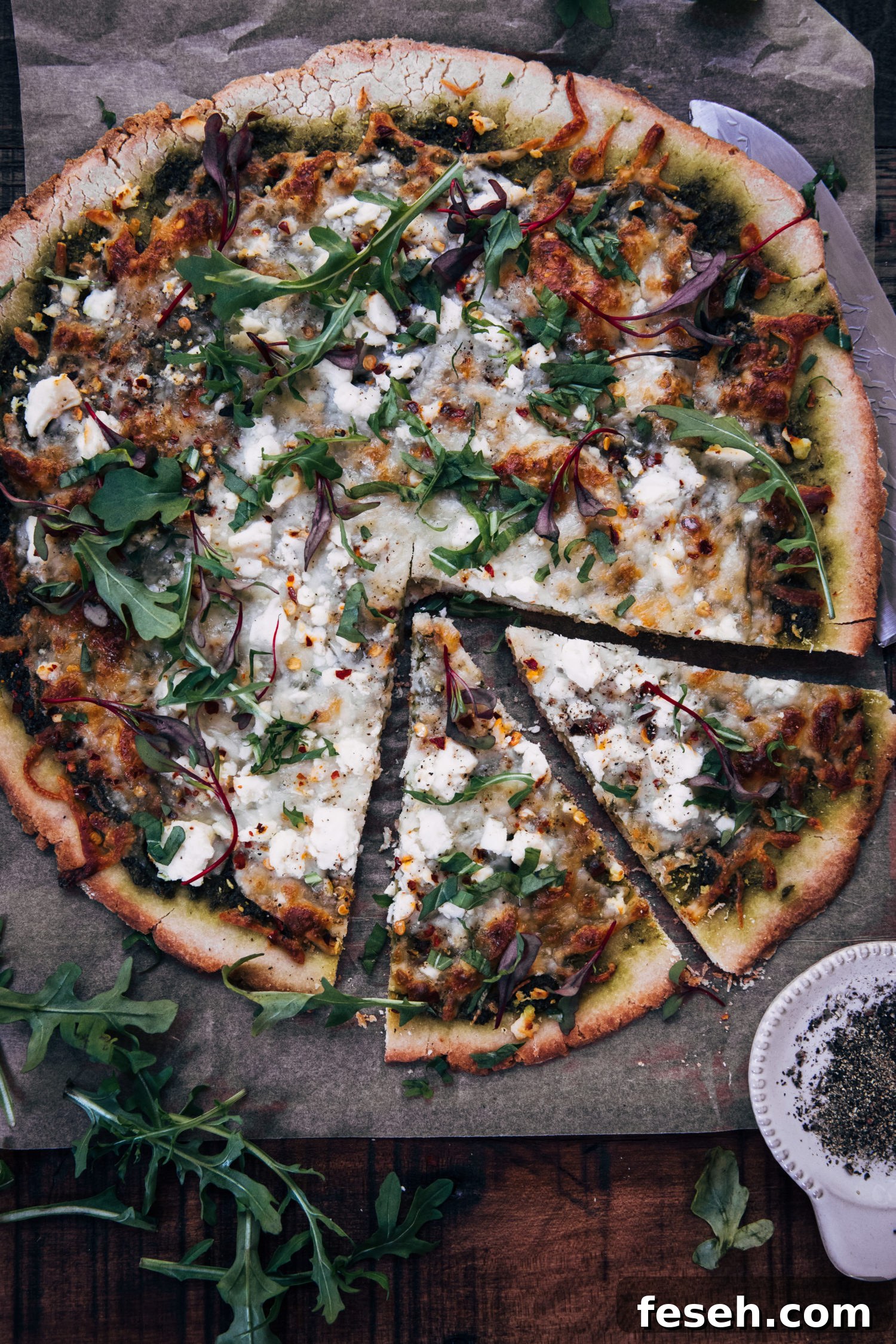 Gluten-Free Pizza Crust | Well and Full | #vegetarian #glutenfree #recipe