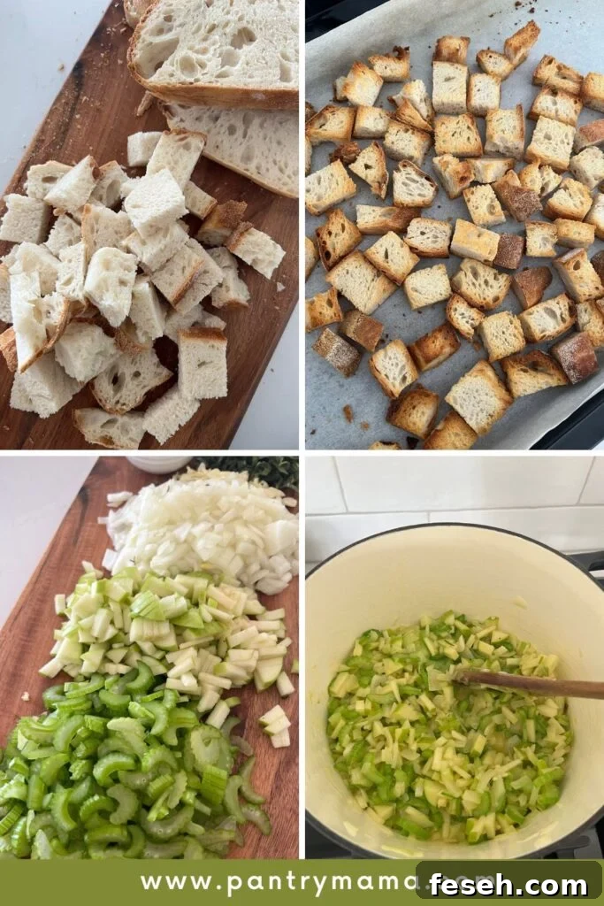 Cooking vegetables for stuffing