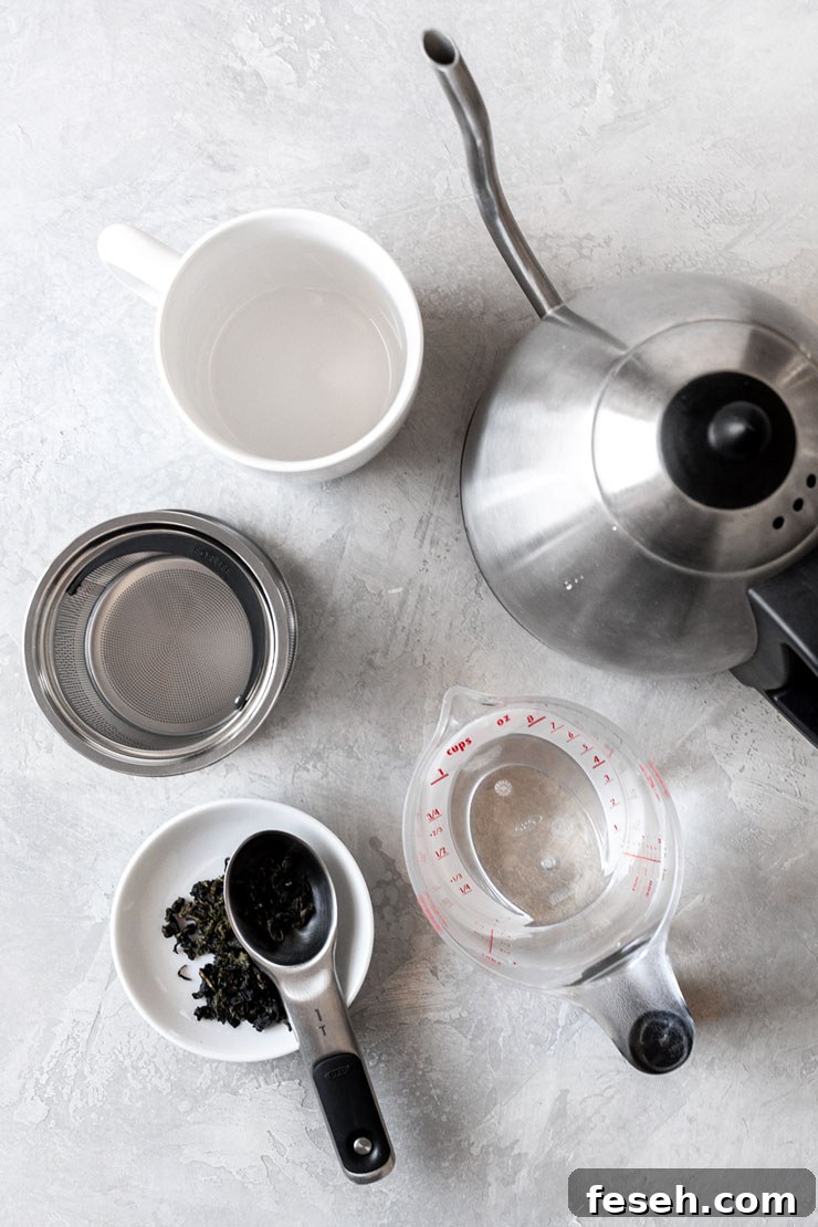 Hot tea tools.