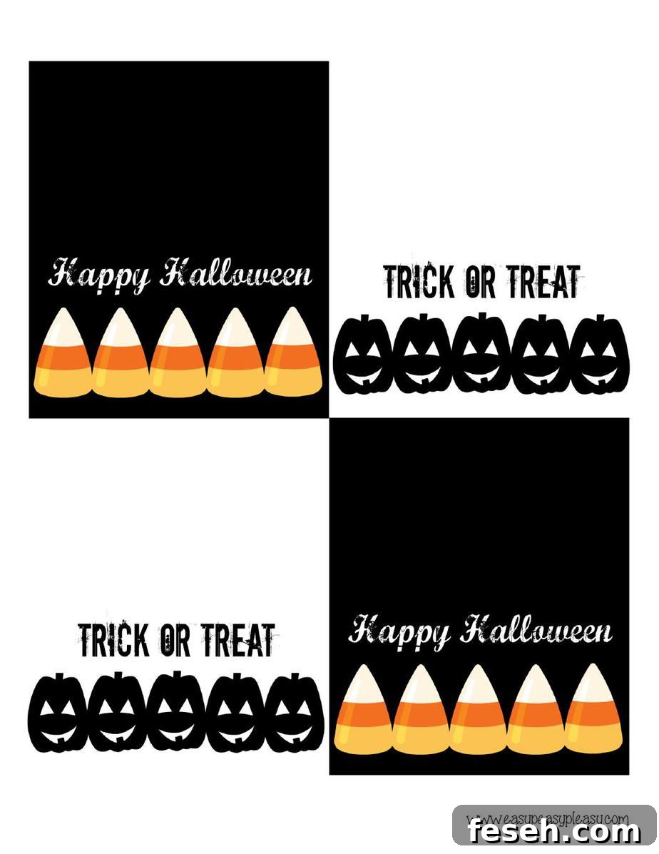 Free Halloween Treat Bag Topper Printable