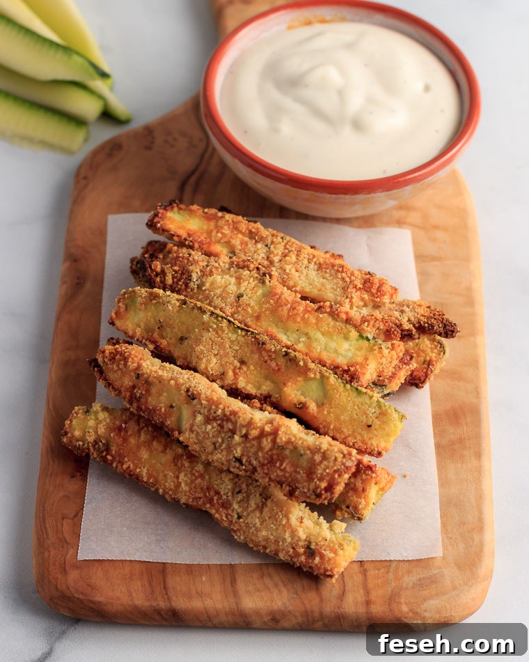 Keto Air Fryer Zucchini Fries