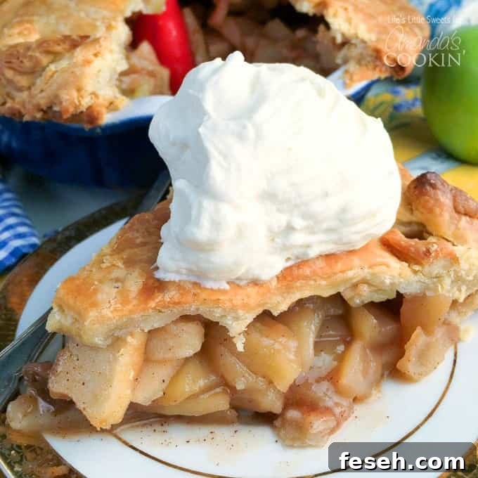 Have a slice of delicious homemade apple pie you make from scratch!