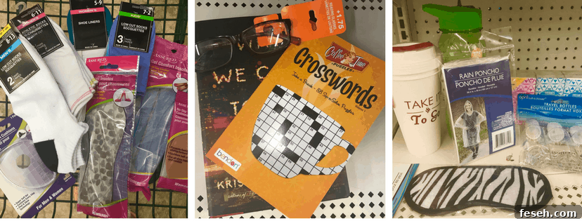dollar store travel items