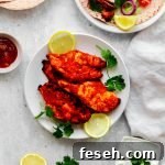 Plate of chicken tikka