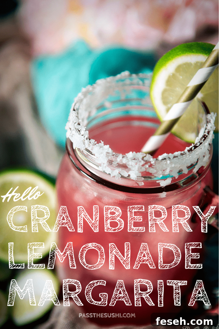 Cranberry Lemonade Margarita | PasstheSushi.com