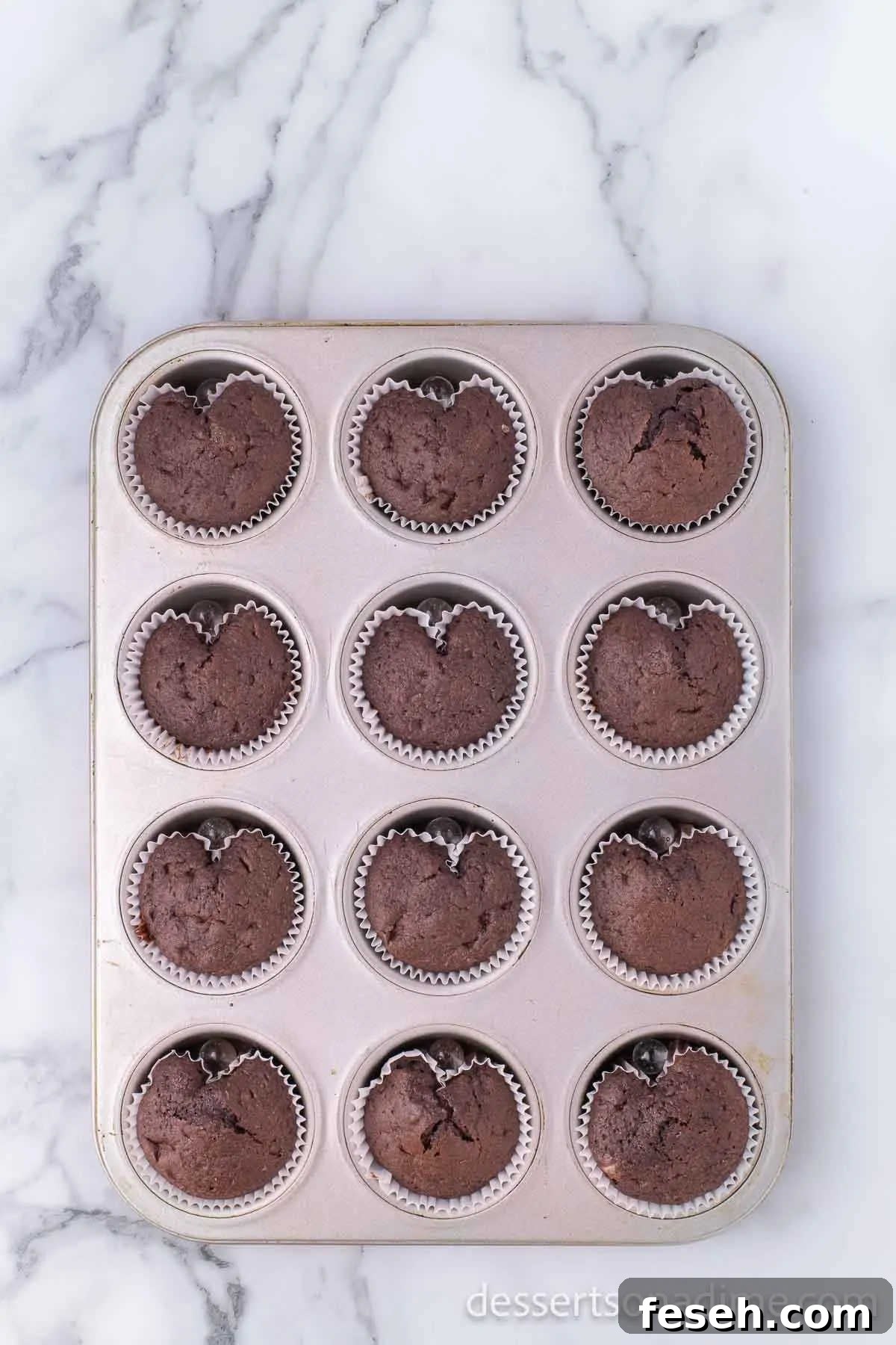 Cupcakes baked and cooling.