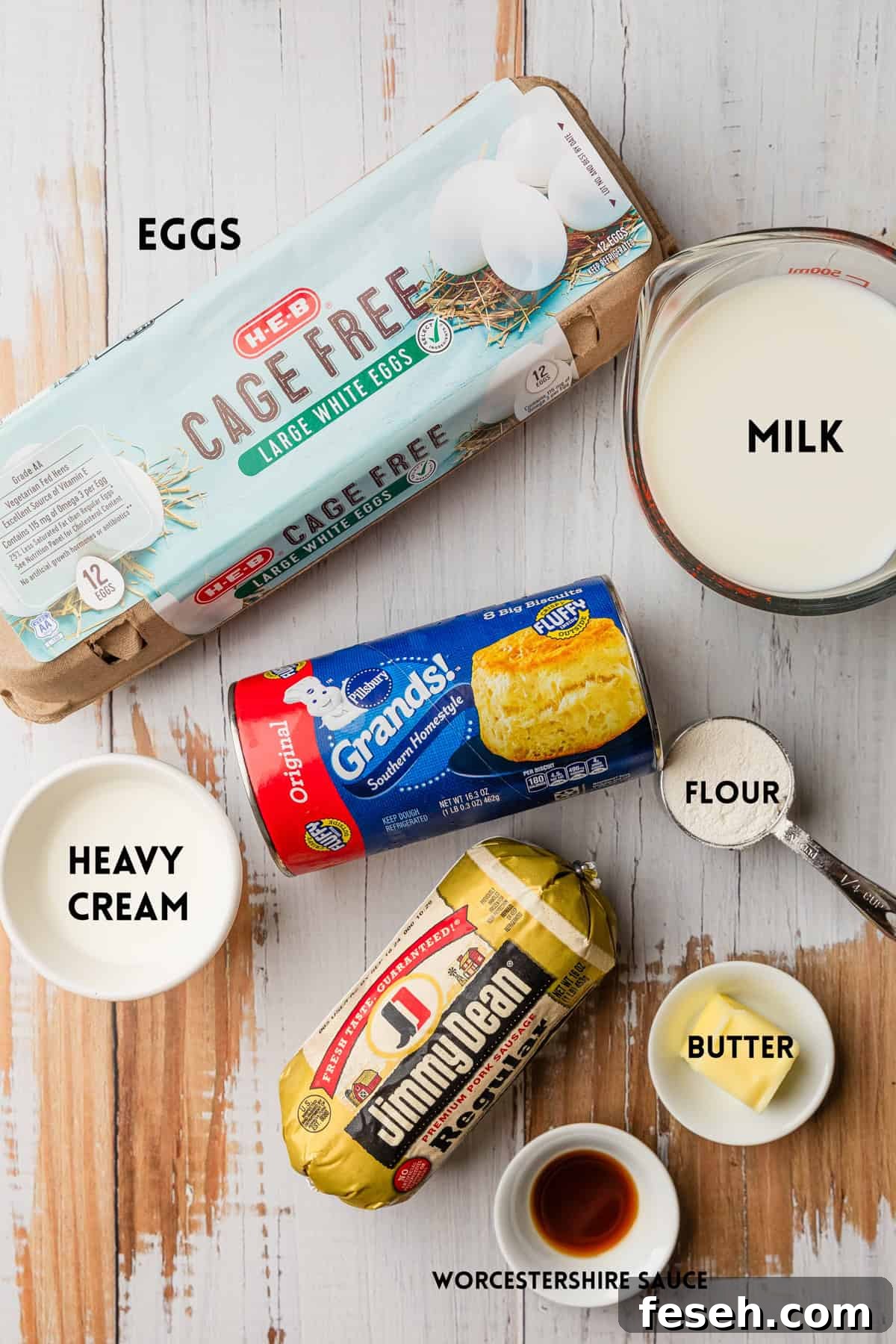 Ingredients to make recipe.