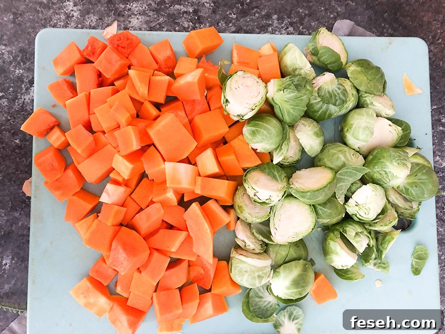 How to Make Roasted Brussel Sprouts with Cranberries. 
