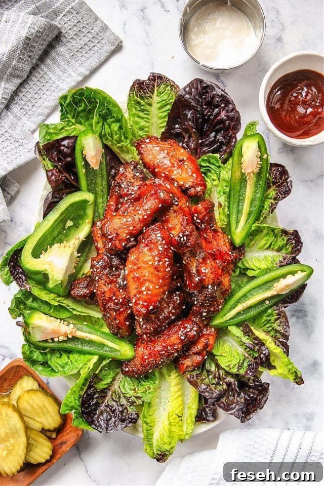 Spicy Baked BBQ Chicken Wings