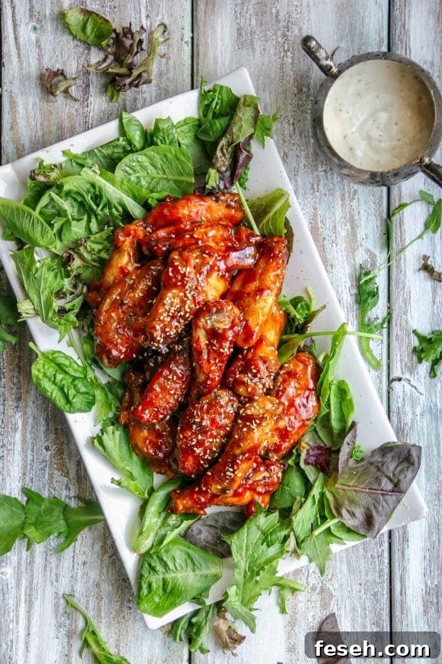 Spicy Baked BBQ Chicken Wings