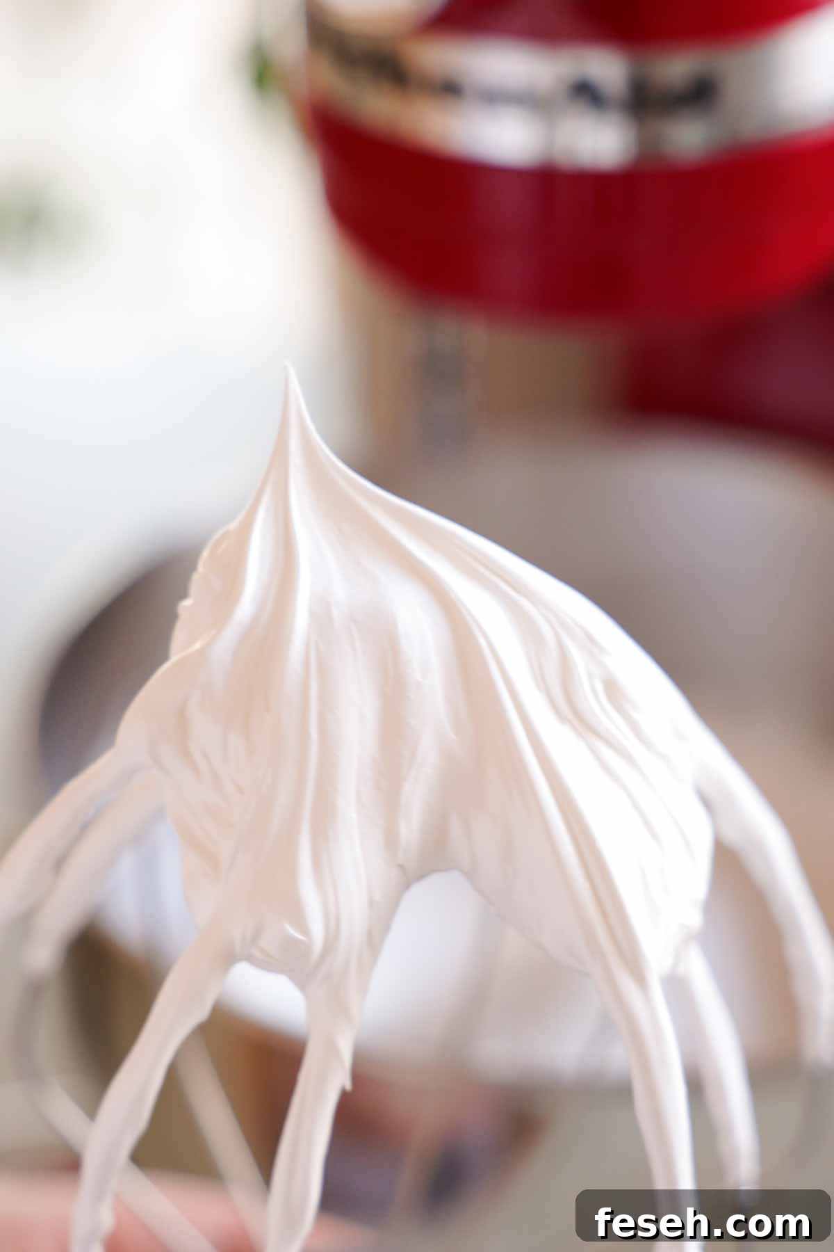 egg whites stiff peaks on wire whisk attachment