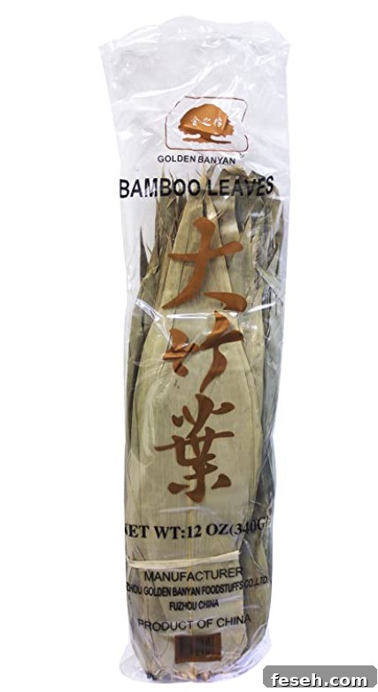 Dried bamboo leaves
