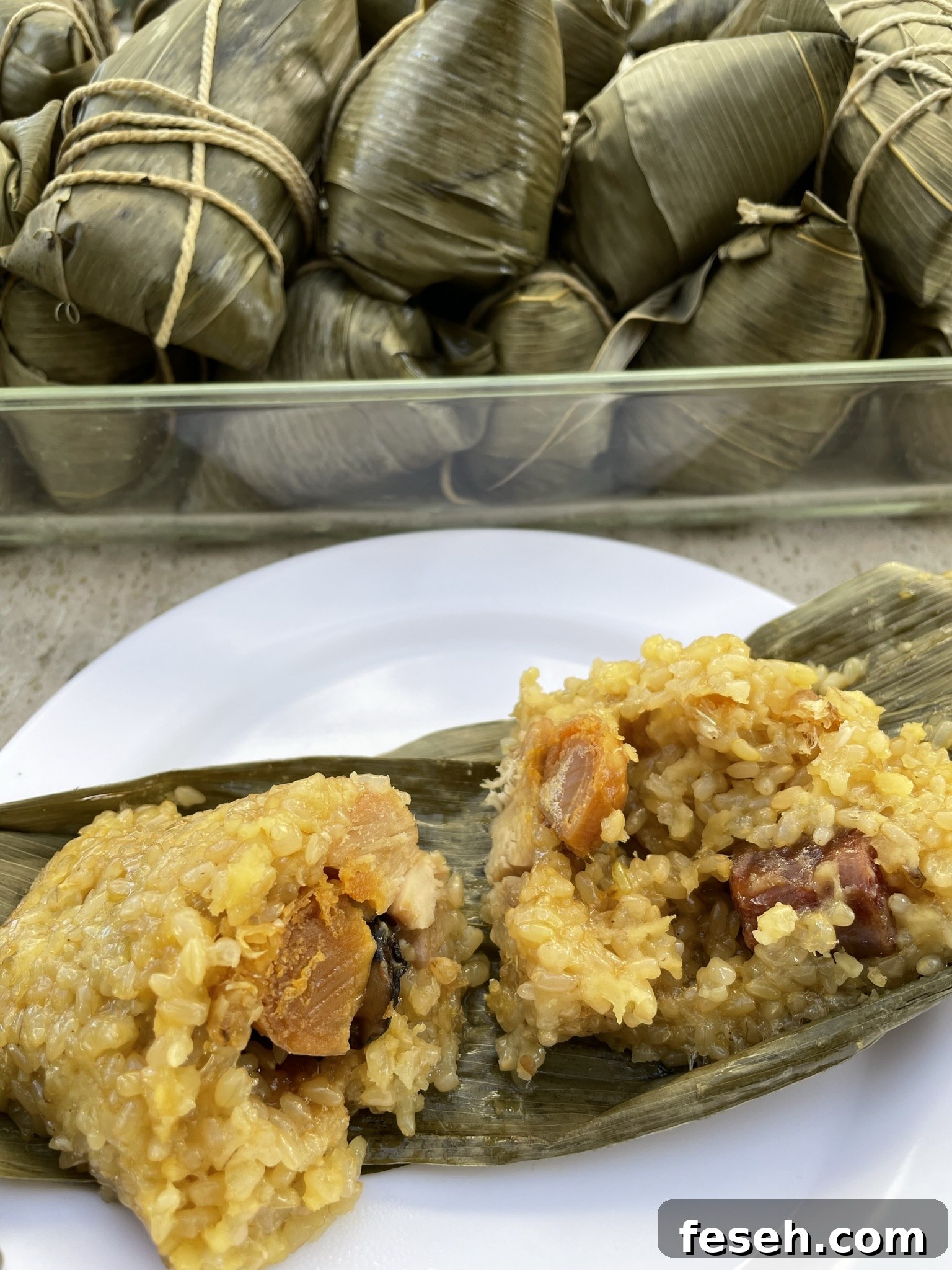 Cooked zongzi