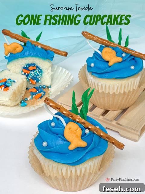 gone fishing cupcakes inspiration