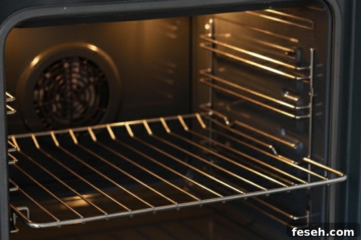 Preheating the oven