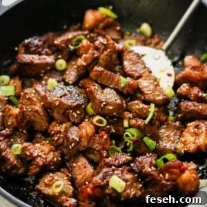 Korean steak bites