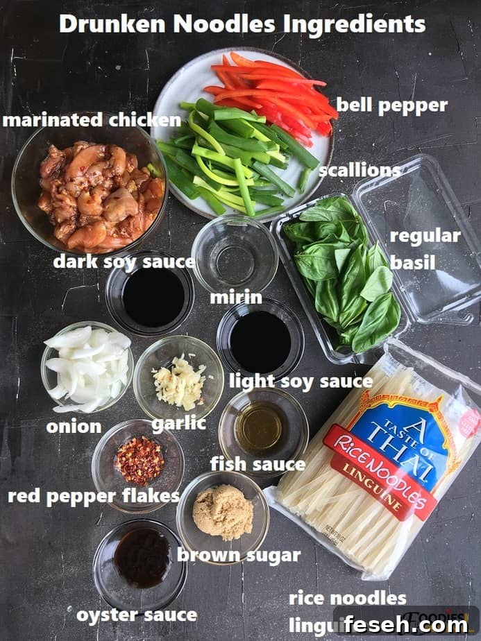 recipe ingredients on a black surface