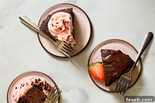 Slices of 6 Inch Chocolate Cake recipe