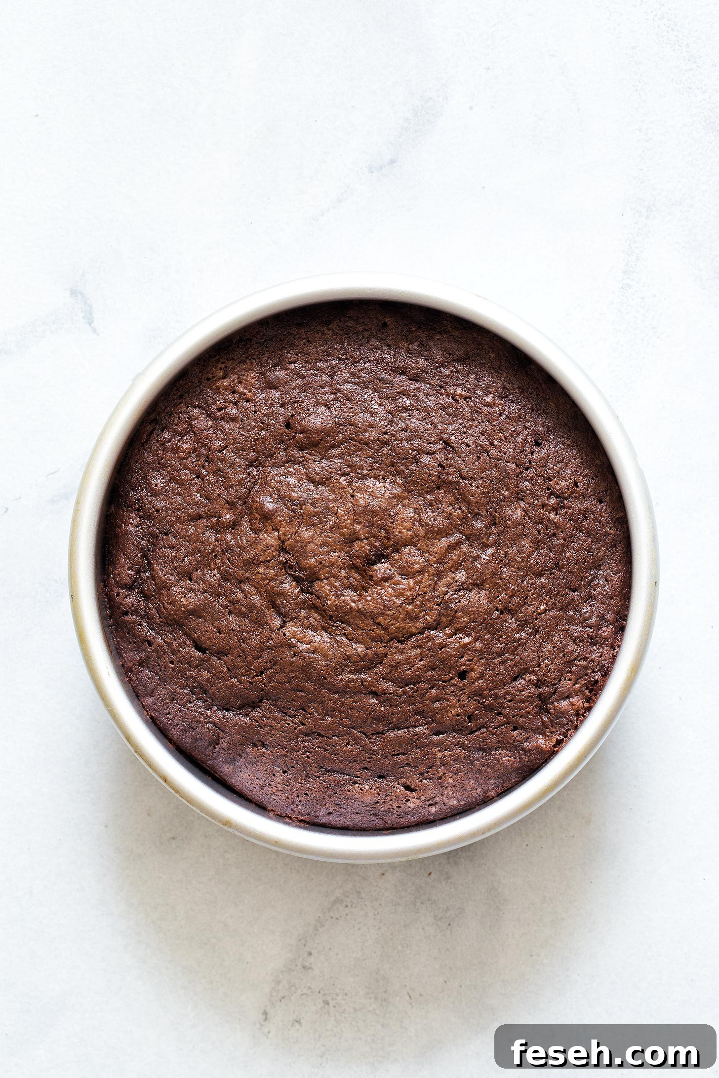 Baked 6 inch chocolate cake