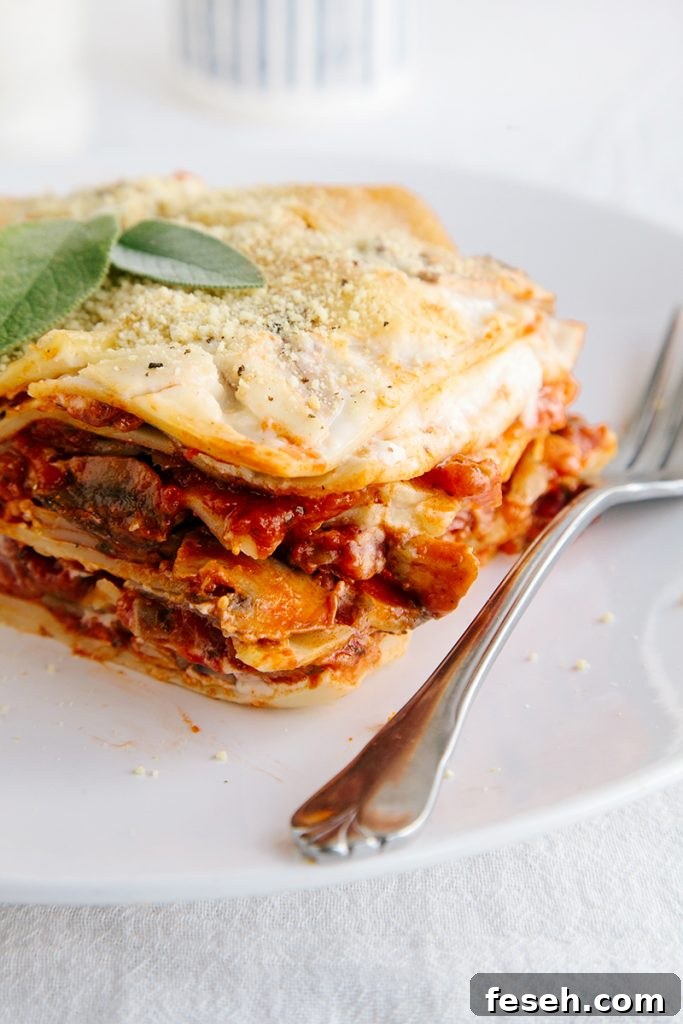 Vegan Mushroom Lasagna (Gluten-free)