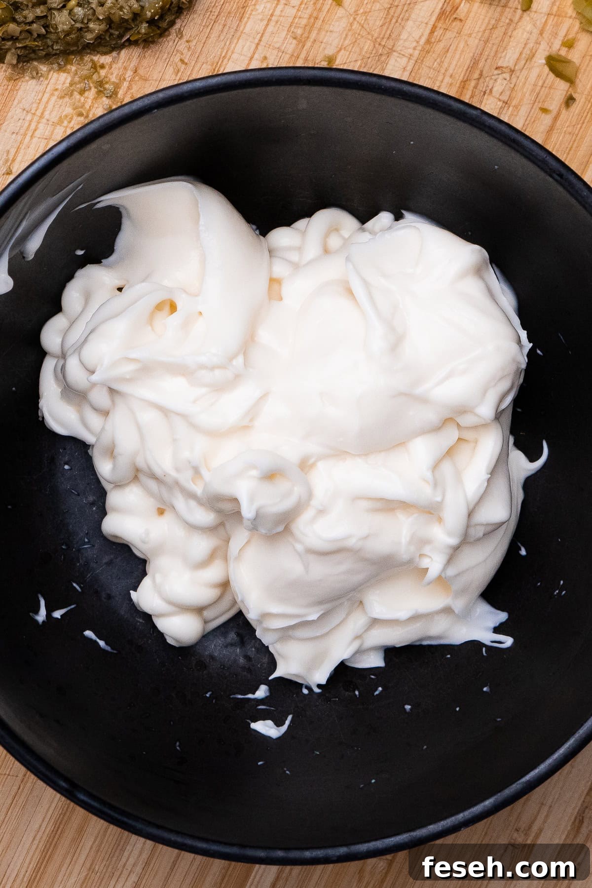 Mayonnaise in a bowl