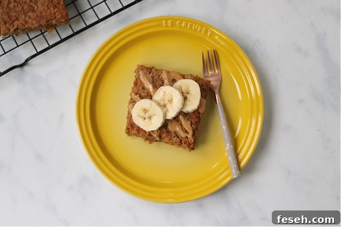Peanut Butter & Banana Breakfast Bars