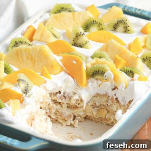 Gluten and Dairy Free No-Bake Tropical Icebox Cake