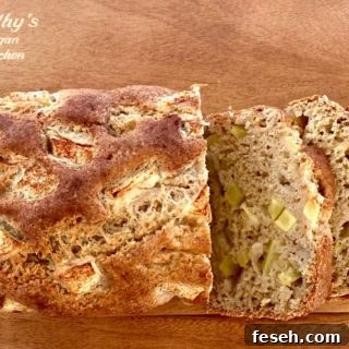 Sliced apple cinnamon bread