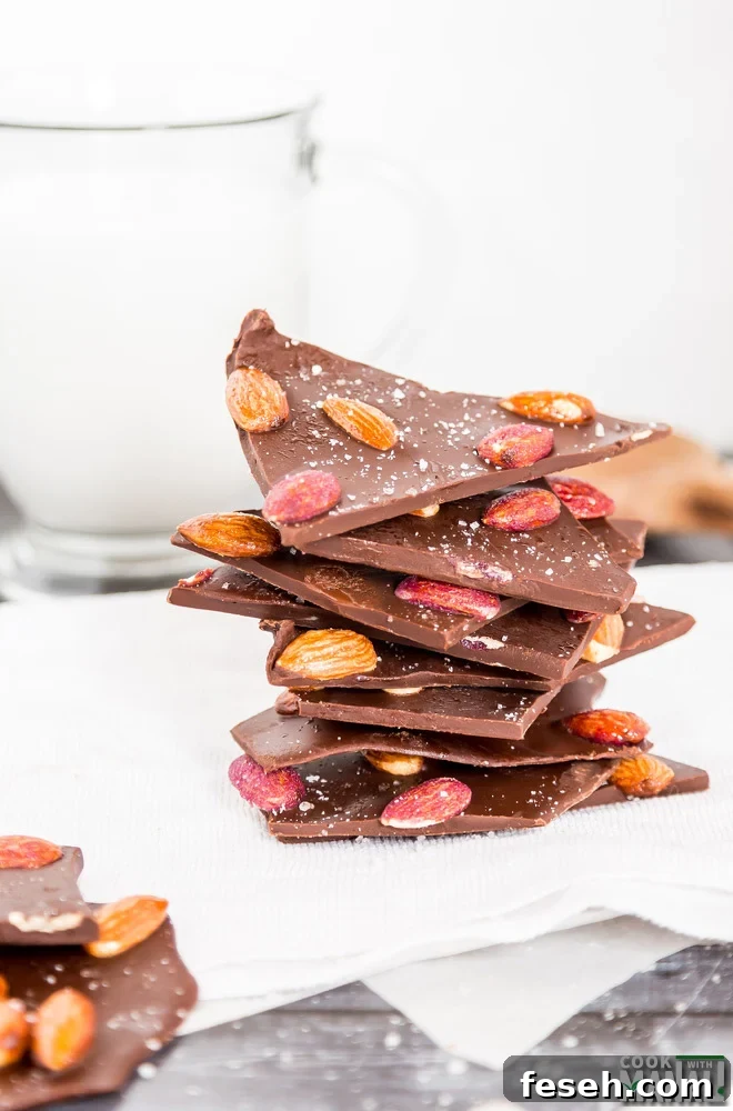 Chocolate Almond Bark with Sea Salt