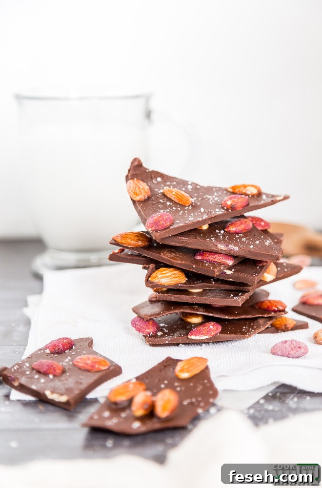 Almond Chocolate Bark with Sea Salt