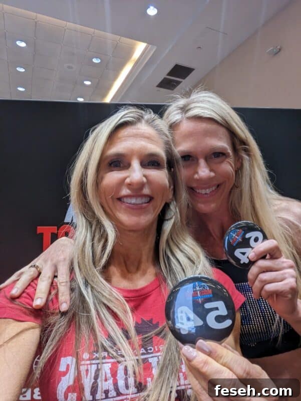 Check ins at Bikini show muscle contest Amy Roskelley