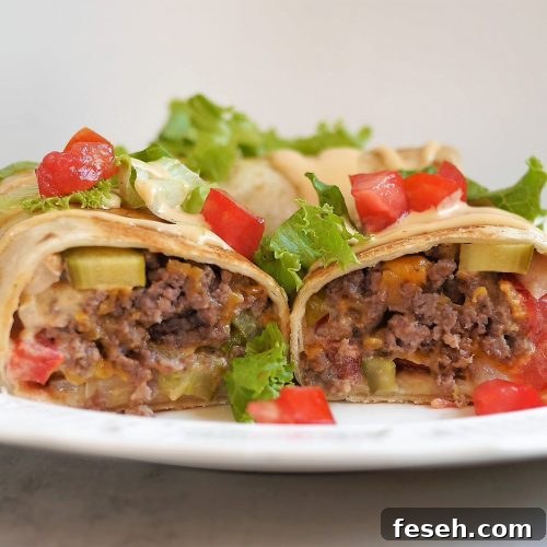 Cheeseburger Crunch burritos (easy dinner idea)