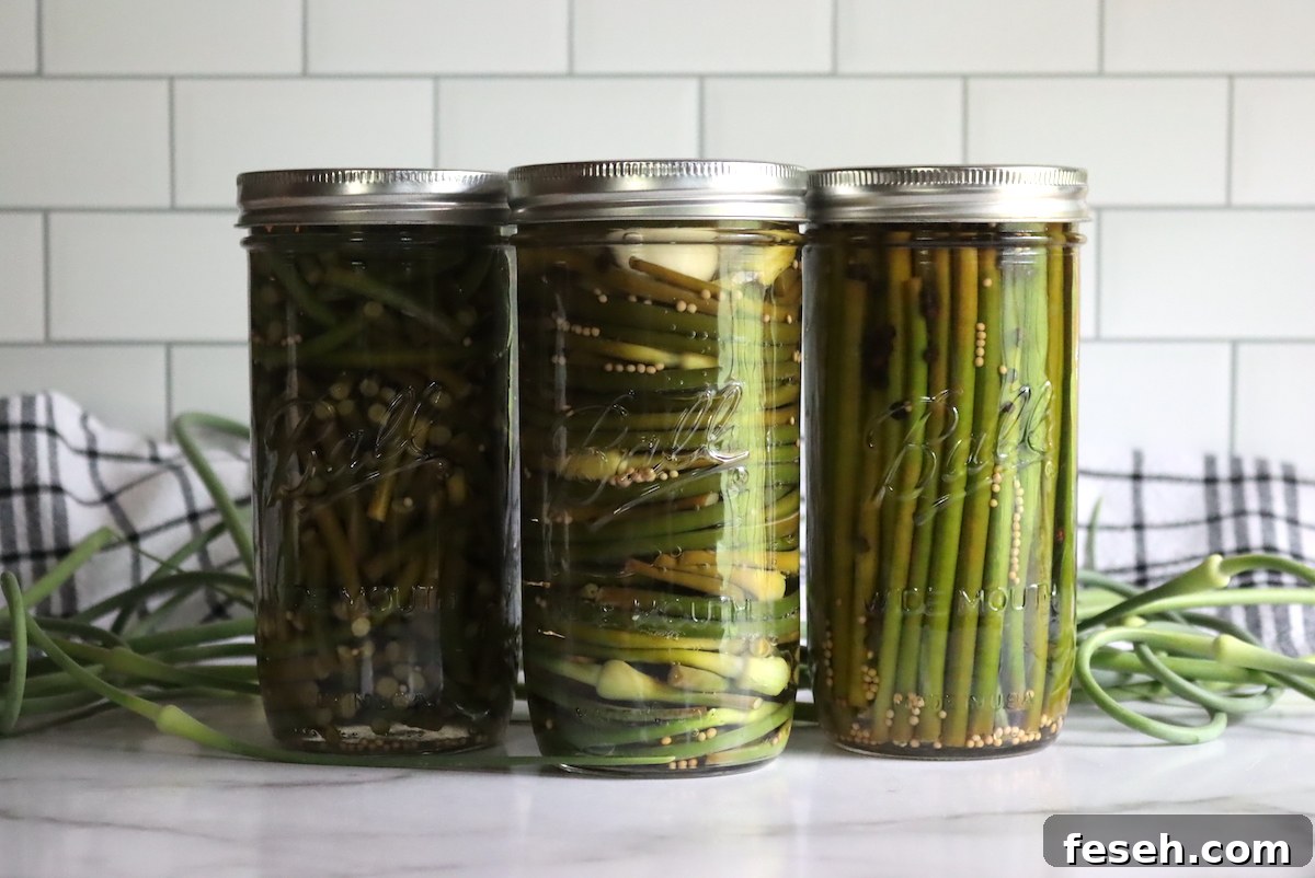 Pickled Garlic Scapes