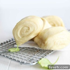 softest coconut cream steamed buns mantou buns