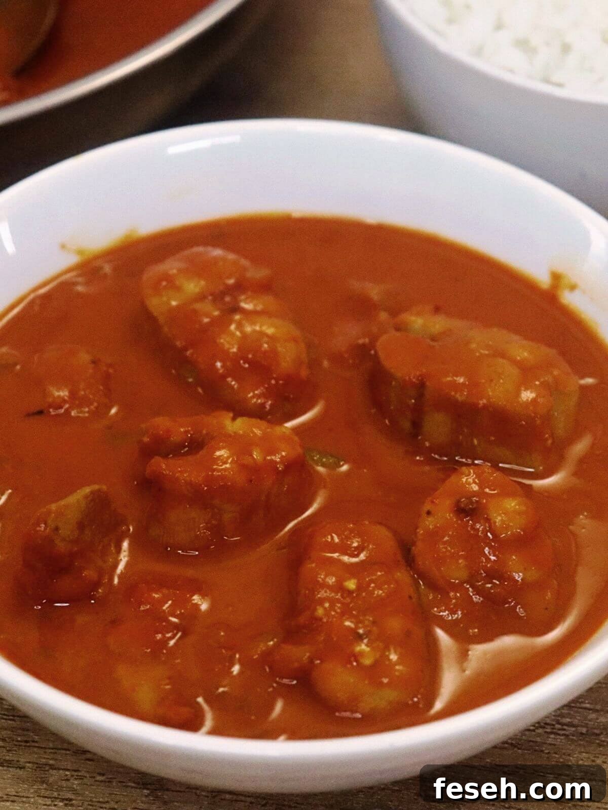 ambotik made with shark fish served in a white bowl.
