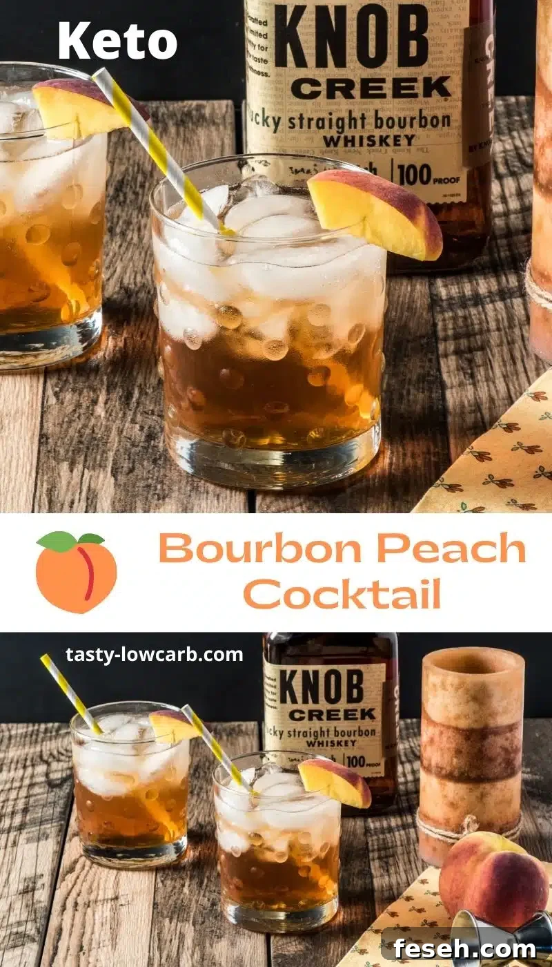 Keto Bournon Peach Cocktail Pin