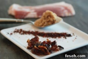 crispy bacon closeup