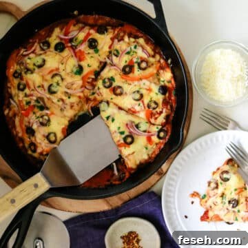 A slice of pizza on a white plate, grated cheese in a clear bowl, and a crustless pizza in a pan on the side.