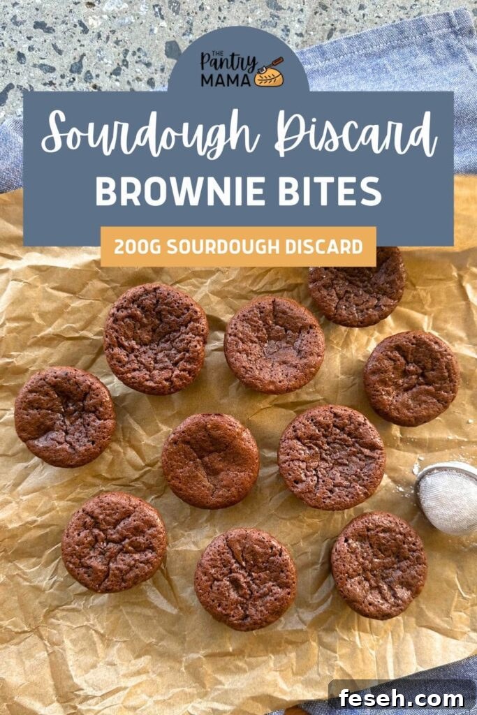 Stacked brownie bites ready to store.