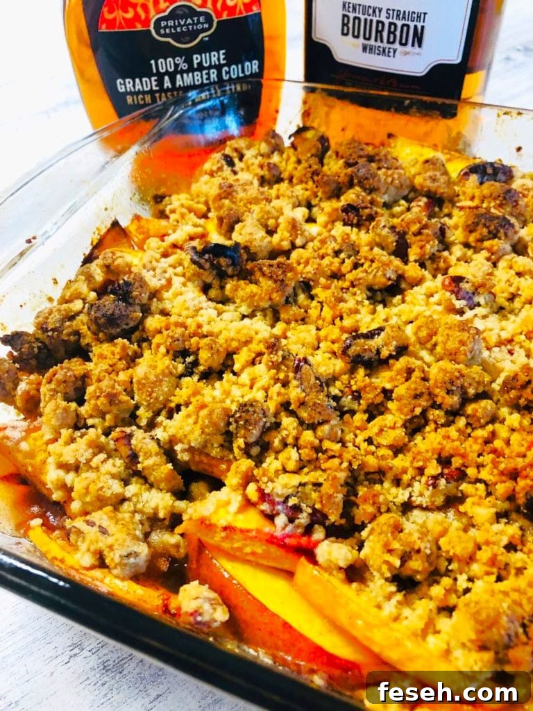 Traeger Peach Bourbon Crumble