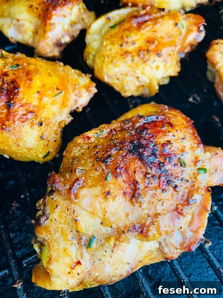Smoked Lemonade Chicken Thighs